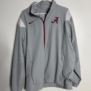 Chaqueta cortavientos Nike Alabama Crimson Tide cremallera completa para hombre gris grande - Imagen 1 de 7