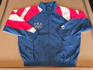 Starter Vintage 90s USA Olympics Eagle Dream Team Full Zip Windbreaker Jacket XL - Picture 1 of 17