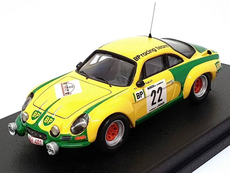 Trofeu escala 1/43 RR.be 06 Alpine Renault A110 #22 Ypres Rally 1976 amarillo/verde Foto 1 de 4