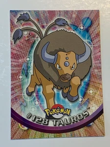 2000 Topps Pokemon #128 Tauros (A) TV Animation Series 3  FREE COMBINED SHIP - Picture 1 of 2