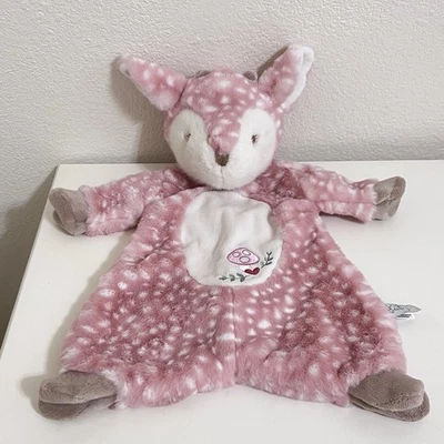 Douglas Baby Cuddle Toys Farrah Pink Fawn Sshlumpie Security Blanket Lovey 17" - Image 1 of 4