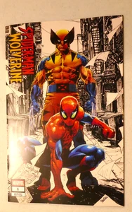 NYCC 2025 WHATNOT YEAR IN MARVEL 25 SPIDER-MAN/WOLVERINE #1 PANOSIAN COLOR SPOT - Picture 1 of 2
