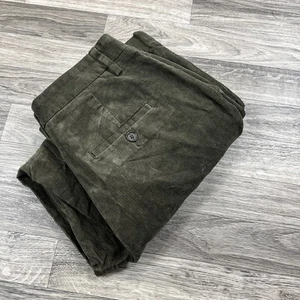 BANANA REPUBLIC Straight Leg Flat Front Olive Corduroy Pants Women's Size 4 - Picture 1 of 10