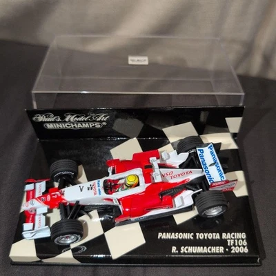 Panasonic Toyota TF106 R. Schumacher Miniatures Used - Image 1 of 4