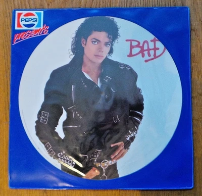 Michael Jackson ‎– Bad (Picture Disc Pepsi-Promo LP NL 1987 M-/M) Top Notch - Bild 1 von 4