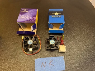 Vintage Vantec CPU Fans FCE-5010 & 486 Ball Bearing Coolers – Untested - Image 1 of 4