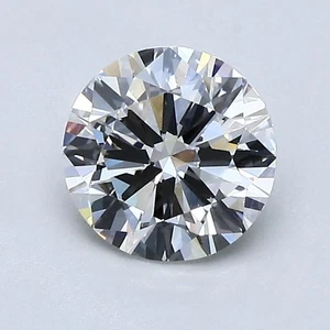 Cert. GIA 1,01 Karat runder natürlicher abgebauter Diamant lose H Farbe VVS2 Reinheit - Bild 1 von 2