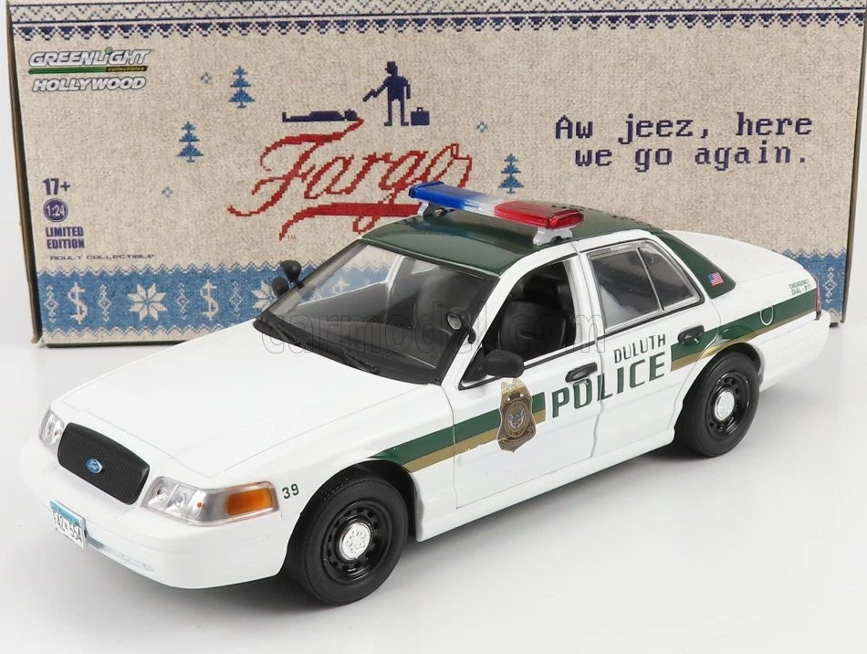 1/24 GREENLIGHT - FORD USA - CROWN VICTORIA POLICE INTERCEPTOR 2006 - FARGO 8415 - Immagine 1 di 1