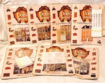 Casa Bambole Dolls’ House Scala 1:12 - Lotto 7 Fascicoli con oggetti mai aperti - Immagine 1 di 4
