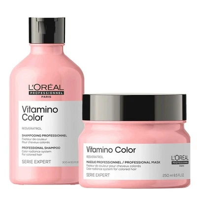 Loreal Professionnel Serie Expert Vitamino Color Shampoo 300ml + 250ml Maske Duo - Bild 1 von 2