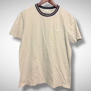 Lacoste Shirt Men’s Medium 4 short Sleeve Crew Neck Tennis Pickle Ball Stained  - Picture 1 of 10