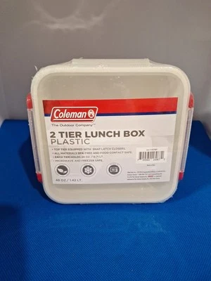 Fiambrera Coleman 2 niveles. Plástico. 48 OZ. Nuevo. Foto 1 de 4