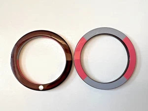 SET BRACCIALI GEMELLI HERMES MIKADO IN LEGNO LACCATO ROSA, GRIGIO E MARRONE - Foto 1 di 7