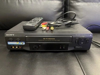 Grabadora de casete de video estéreo Hi-Fi Sony SLV-N51 VCR 4 cabezales con control remoto probado  Foto 1 de 4