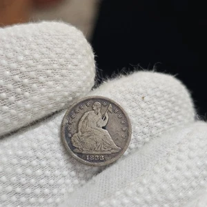 1838 Seated Half Dime Old US Silver Type Coin - Picture 1 of 7