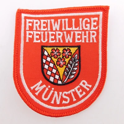 German Volunteer Fire Department Patch MUNSTER Freiwillige Feuerwehr Firefighter - Image 1 of 3