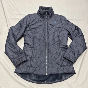 The North Face Mossbud Swirl Insulated Reversible Jacket Size Medium Blue - Picture 1 of 14