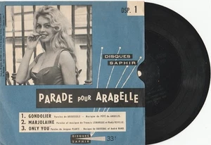 SP 33T-SOUPLE-SAPHIR N°1-BRIGITTE BARDOT-FRENCH - Imagen 1 de 2