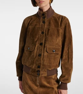 Womens Brown suede Leather Jacket Pure Suede Casual Custom Size XS S M L XL XXL - Picture 1 of 3
