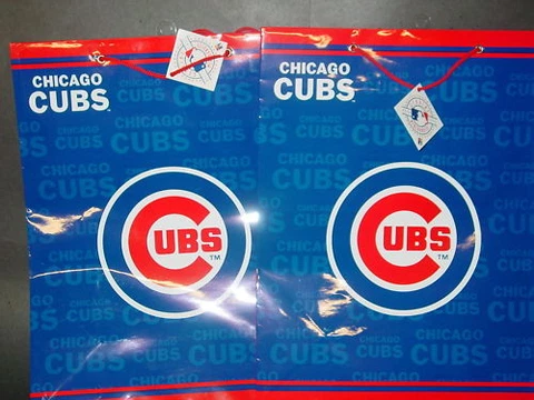 MLB Chicago Cubs Gift Bags (2 bags) LARGE Cover