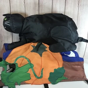 HALLOWEEN PREMIER KITES MAILBOX DECORATION Blow Up Black Cat Retired RARE - Picture 1 of 9
