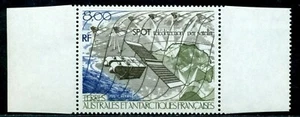 TAAF 1986 SPOT satélite de observación de la Tierra sobre la Antártida, Mi. 219, montado sin montar o nunca montado - Imagen 1 de 1