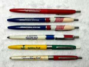 Vintage Advertising Pens Lot of 6 Hotel Little League Ophthalmology          S3 - Picture 1 of 8