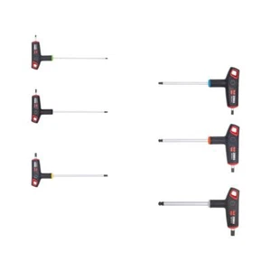 Chiavi a T con 2 Teste per Esagoni Incassati Set 6pz - WÜRTH 061311406 - Foto 1 di 8