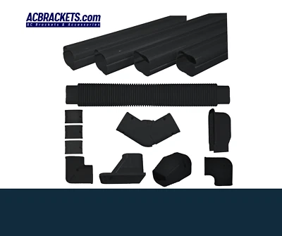 CUBIERTA LÍNEA PCV aire acondicionado 13 pies x 3 en color negro Foto 1 de 4