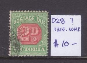 VICTORIA: 2d POSTAGE DUE SG D28? WMK INVERTED VF.USED - Bild 1 von 1