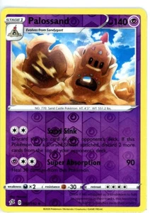 Palossand 082/192 Swsh02: Rebel Clash Reverse Holo - Picture 1 of 2