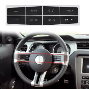 Steering Wheel Control Button Repair Decal Sticker For Ford Mustang 2010-2012 - Picture 1 of 12