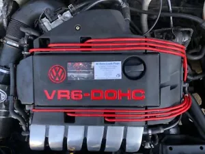 ROT 7 MM LEISTUNG ZÜNDLEITUNGEN VR6 MK3 VR6 OBD2 PASSAT 2,8 QUALITÄTSLEITUNGEN - Bild 1 von 4