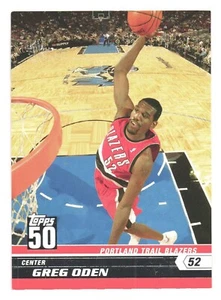 2007-08 Topps 50th Anniversary NBA Portland Trail Blazers Greg Oden - Bild 1 von 2