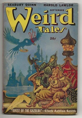 Weird Tales, Sep 1947  Dolgov [cvr] Quinn, CAS, Lawlor, Derleth, Harding, Coye - Image 1 of 4