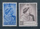 Swaziland 1948 Silver wedding full set of stamps. Mint. Sg 46-47