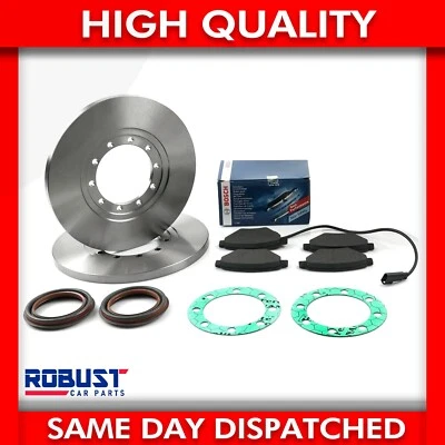 FOR FORD TRANSIT MK7 2.4 2.2 RWD REAR BRAKE DISCS PADS HUB SEALS GASKETS - Image 1 of 4