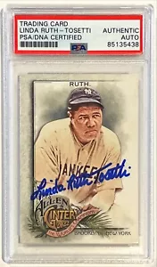 2022 Topps Allen Ginter Babe Ruth Linda Ruth Tosetti Signed Auto Card 42 PSA DNA - Picture 1 of 1