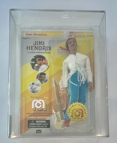 Jimi Hendrix 8" figure Mego AFA 85 San Diego "ENDORSED" Exclusive SEAL - RARE! Cover