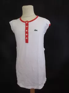 Robe ROLAND GARROS Lacoste Blanc Taille 8 ans à - 46% - Imagen 1 de 5