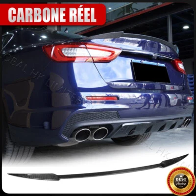 Alerón trasero de fibra de carbono para Maserati Quattroporte sedán 13-17 Foto 1 de 4