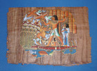 Papyrus Bild aus Ägypten auf echtem Antikpapyrus ca. 23x31cm ~LORD MENNA~ neu