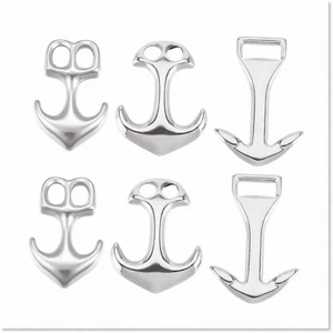6Pcs Premium 304 Stainless Steel Bracelet Clasp Set - 3 Styles - Anchor Hook Cla - Picture 1 of 7