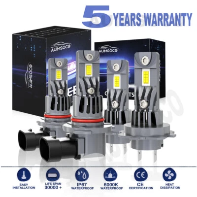 For Subaru Tribeca Sport Utility 2008-2014 Pure White LED Headlight Hi Low Bulbs - Image 1 of 4