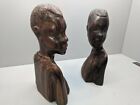Nigerian hand-carved imported bookends (authentic indigenous African wood)