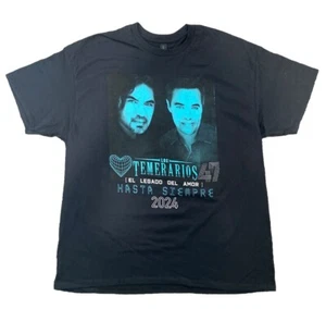 Camisa Los Temerarios Band Tour Unisex XL Merch 2024 Doble Lado - Imagen 1 de 4