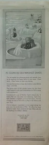 1923 Colgate & Co Fab jabón detergente arena lavada en el mar Saida arte anuncio vintage - Imagen 1 de 1