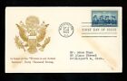 US FDC #1013 Grandy M-13 1952 Washington DC Women of Military Armed Services