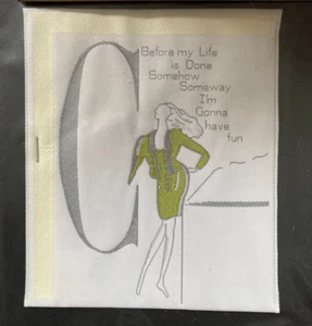 Parche bordado cosido Before my Life is Done Somehow Someway I'm años 80/90 - Imagen 1 de 2