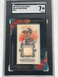 2009 Topps AGR-IS2 Allen & Ginter's Relics Ichiro Suzuki Baseball Card SGC 7 - Picture 1 of 2